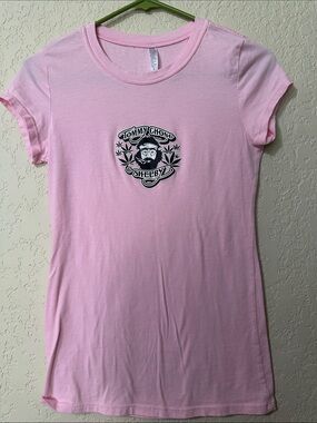 Tommy Chong Shelby Pink Short Sleeve Concert Tee L